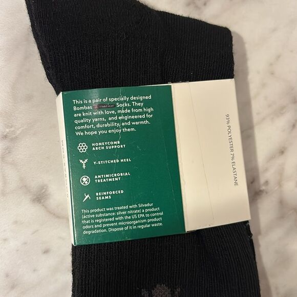 Bombas Men's Classic Black Socks - Picture 4 of 4